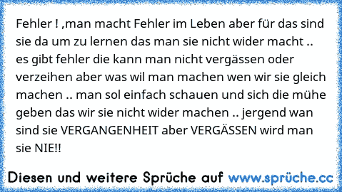 fehler sind menschlich